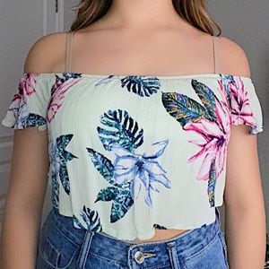 Off-The-Shoulder Cropped Top